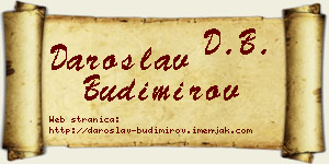 Daroslav Budimirov vizit kartica